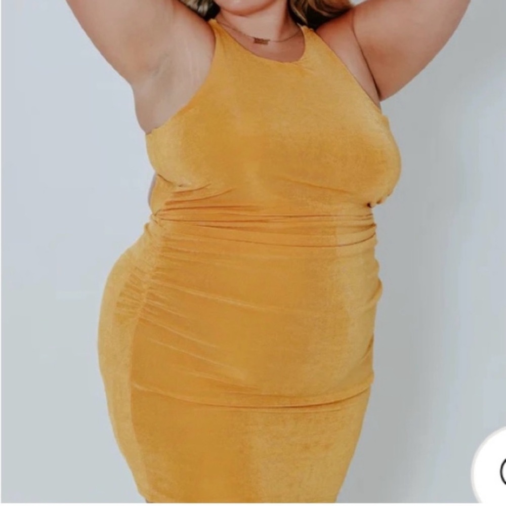 Open back mini dress